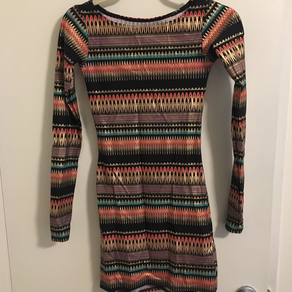 Black Milk Zig Zag Bodycon Dress